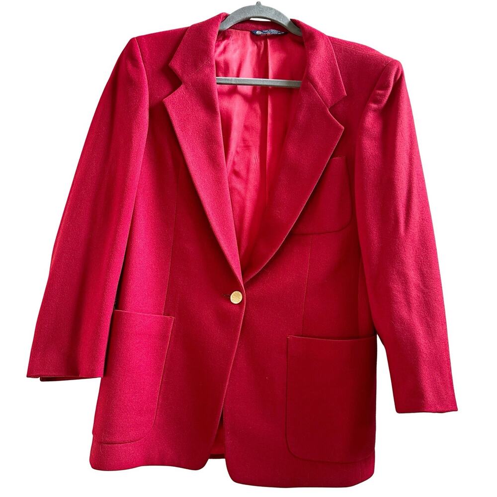 Vintage Austin Reed Red Wool Blazer Size 6